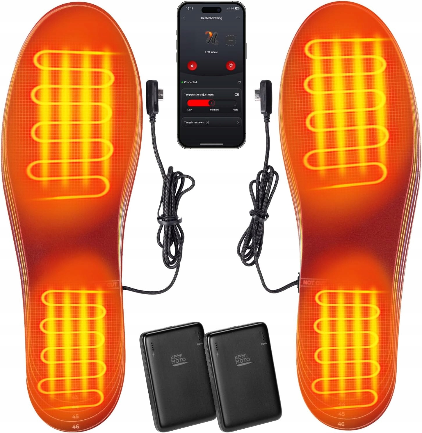 Vyhřívací vložky Kemimoto 5000 mAh do bot