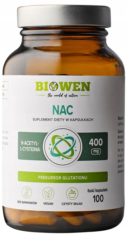 BIOWEN NAC 400 mg N-ACETYLO L-CYSTEINA 100 kapsułek