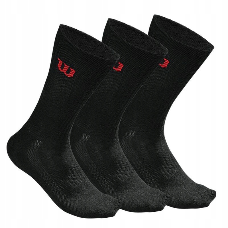 Skarpety Wilson Crew Socks Black 3 Pary 35-38
