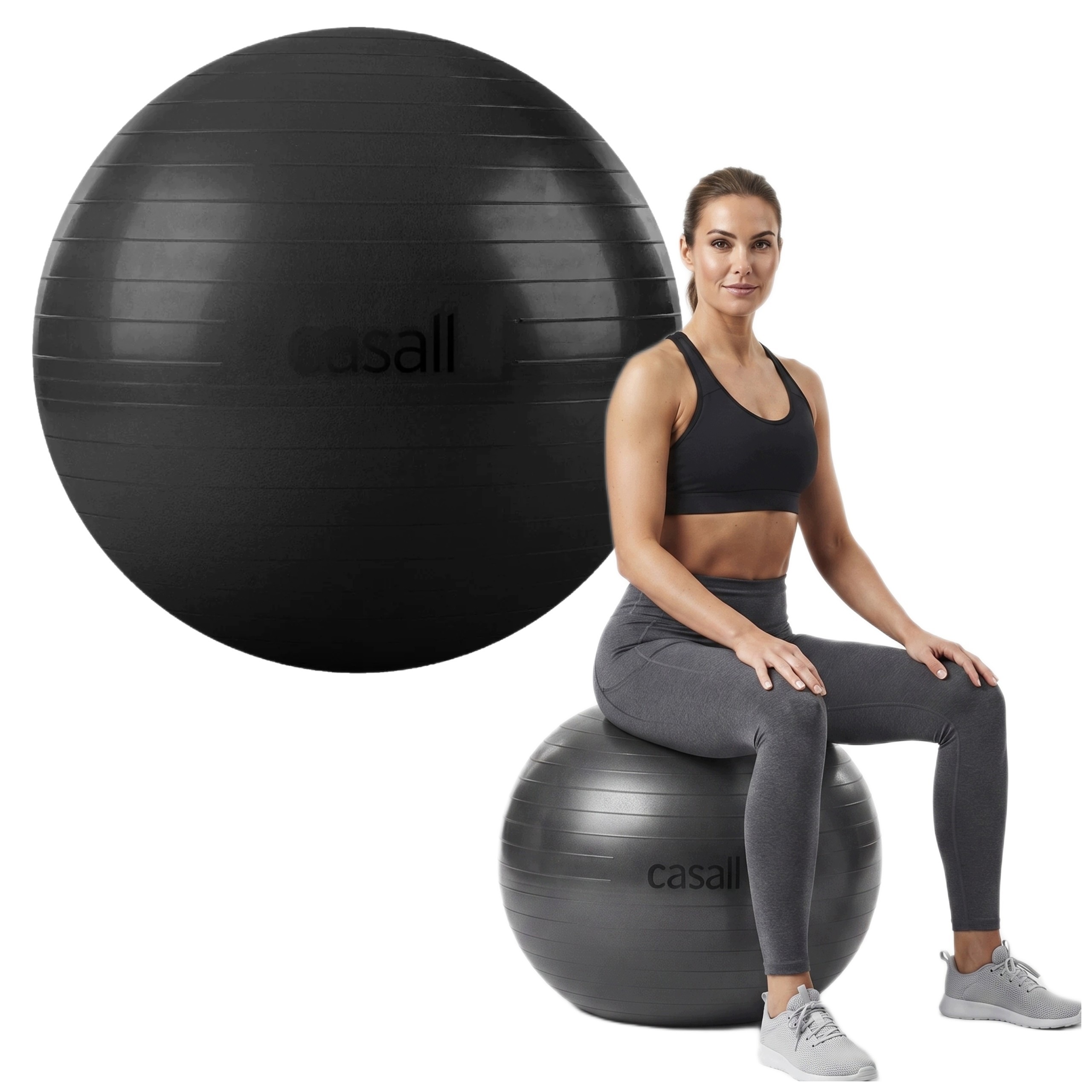 Casall Gymnastický míč Fitness Ball 70-75 cm Anti-Burst béžový