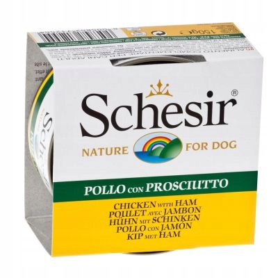 Schesir pro dospělé psy v želé s kuřecím masem a šunkou 150 g