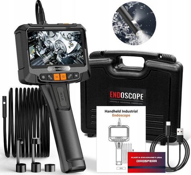 Anesok G10 Inšpekčná endoskopická kamera 2xFull Hd, 5M, 7LED, priemer 5,5MM