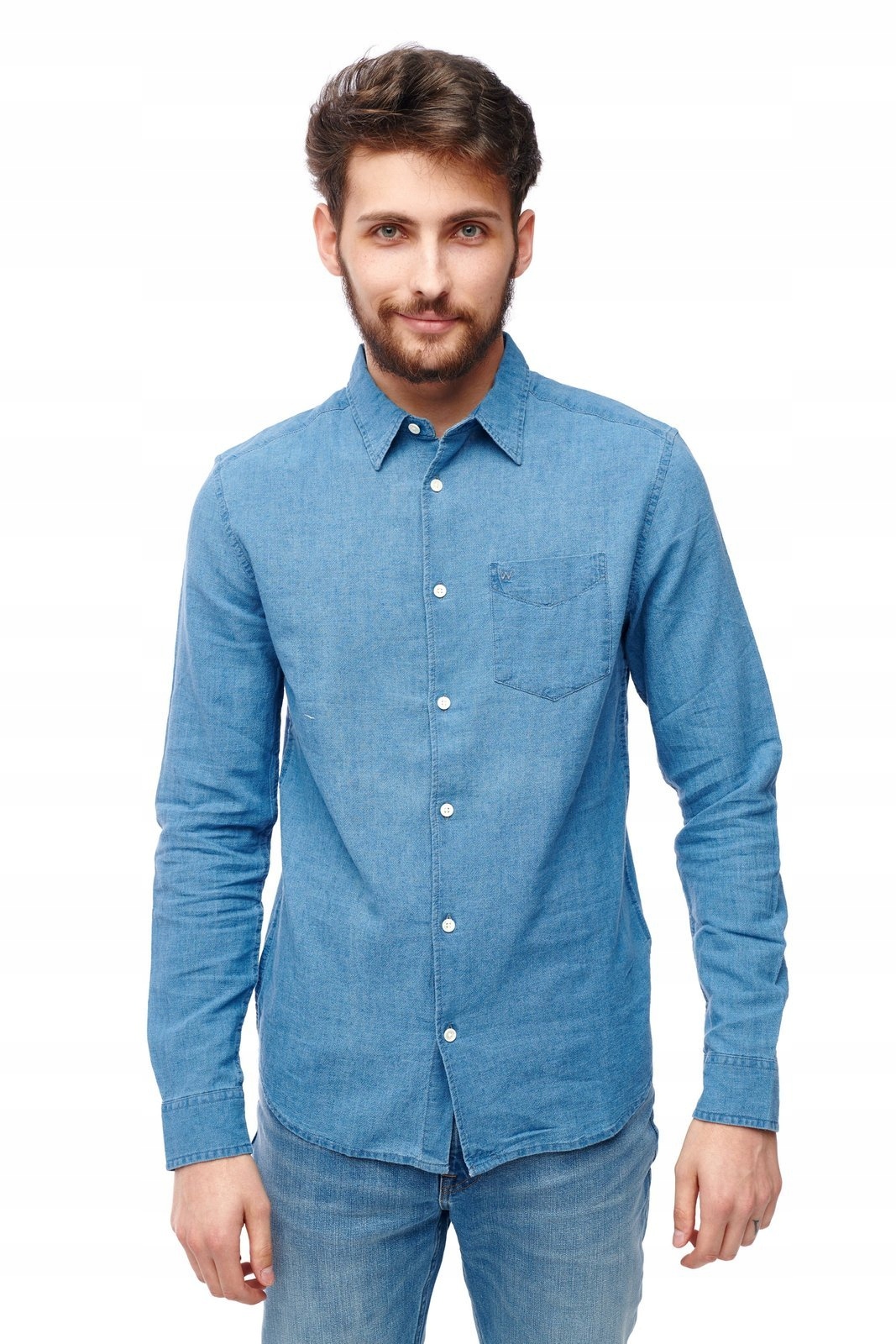 

Wrangler Ls 1 Pkt Shirt Indigo W5A9LO452 XXL