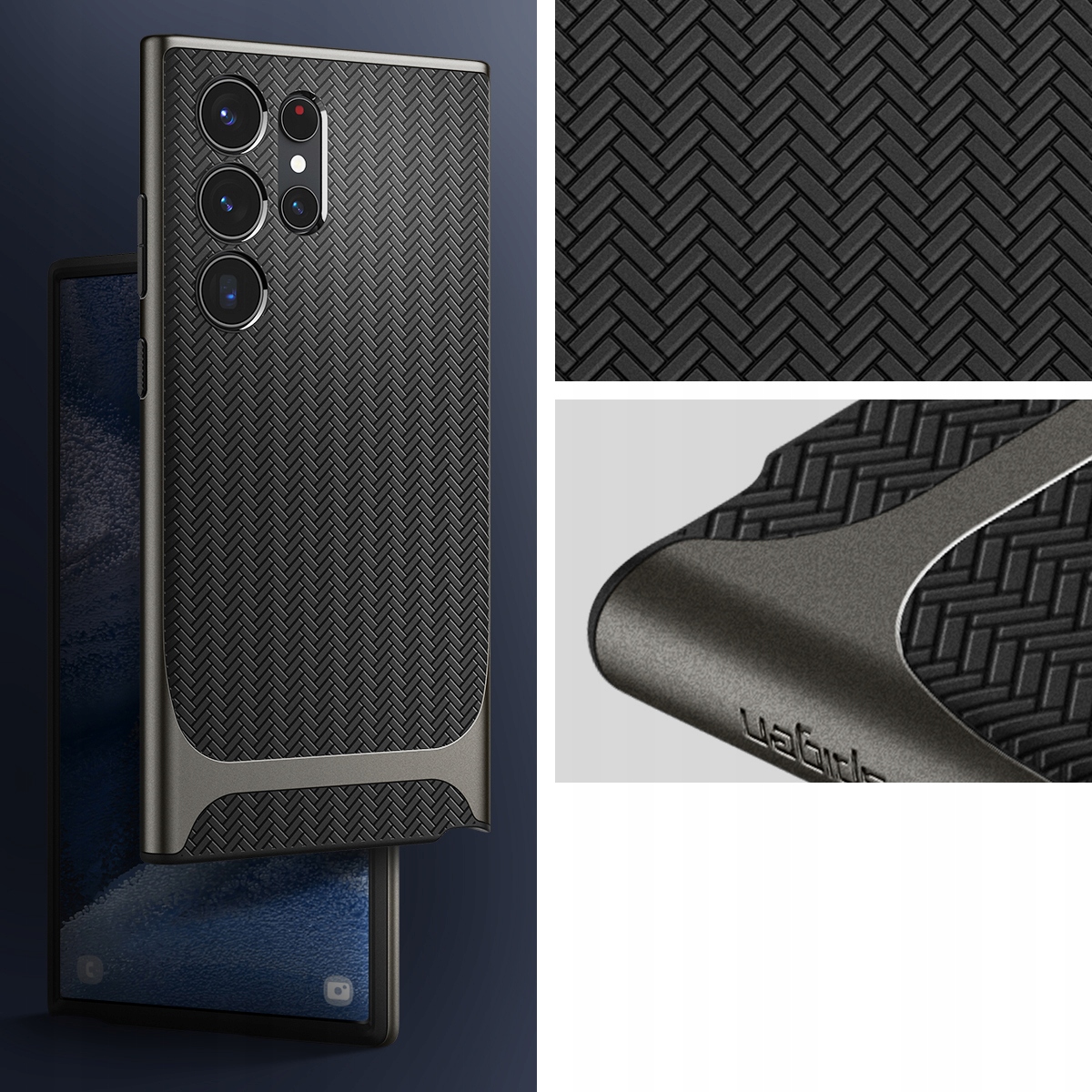 SPIGEN DOPASOWANE ETUI CASE OBUDOWA TPU DO GALAXY S24 ULTRA - GUNMETAL Marka Spigen