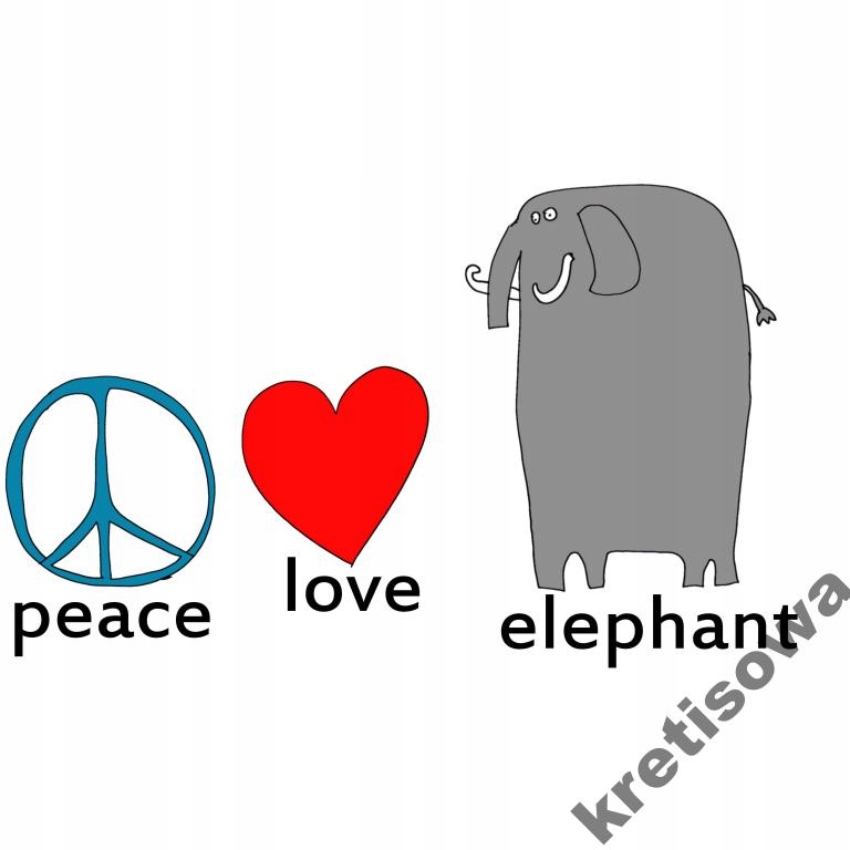 

Męska Koszulka Słoń Elephant Trąba Wzory s8b