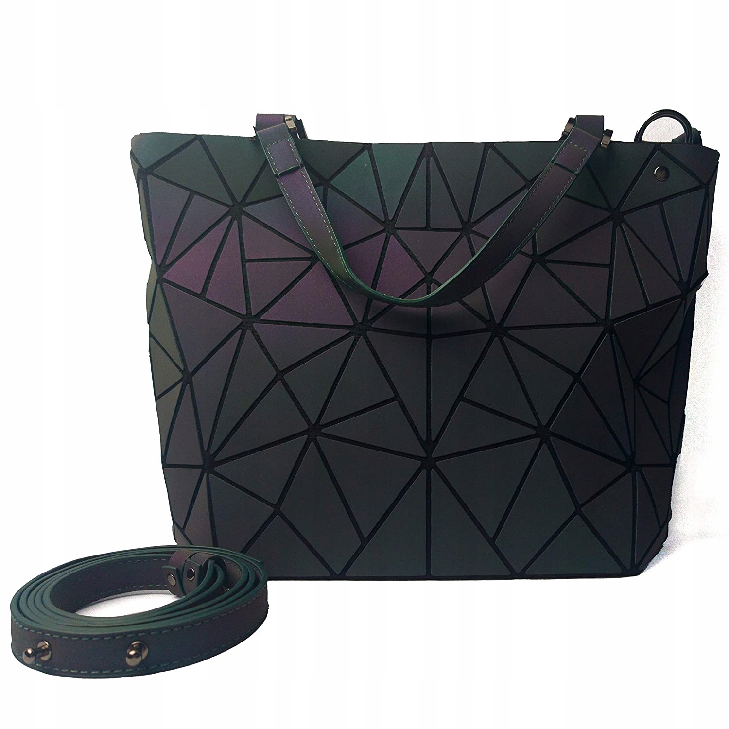 TOREBKA HOLOGRAFICZNA odblaskowa OmiDiamond pojemna A4 Model OmiDiamond