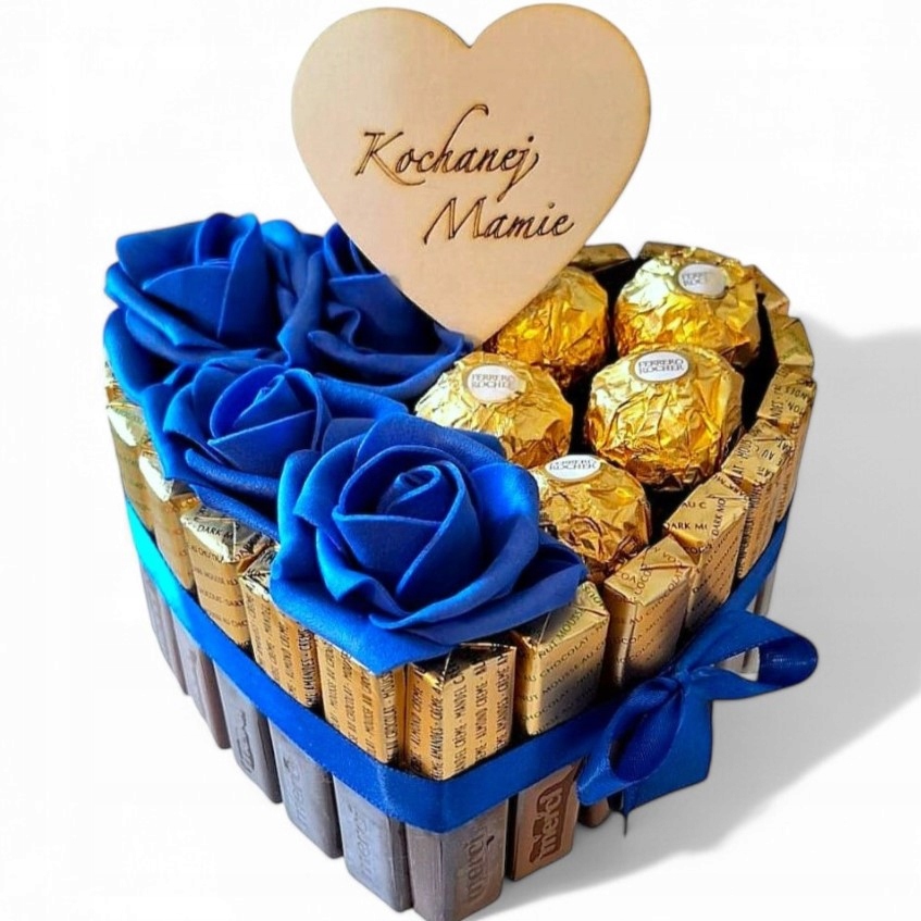 Flower box pomysł na urodziny ślub wesele zestaw 15 cm