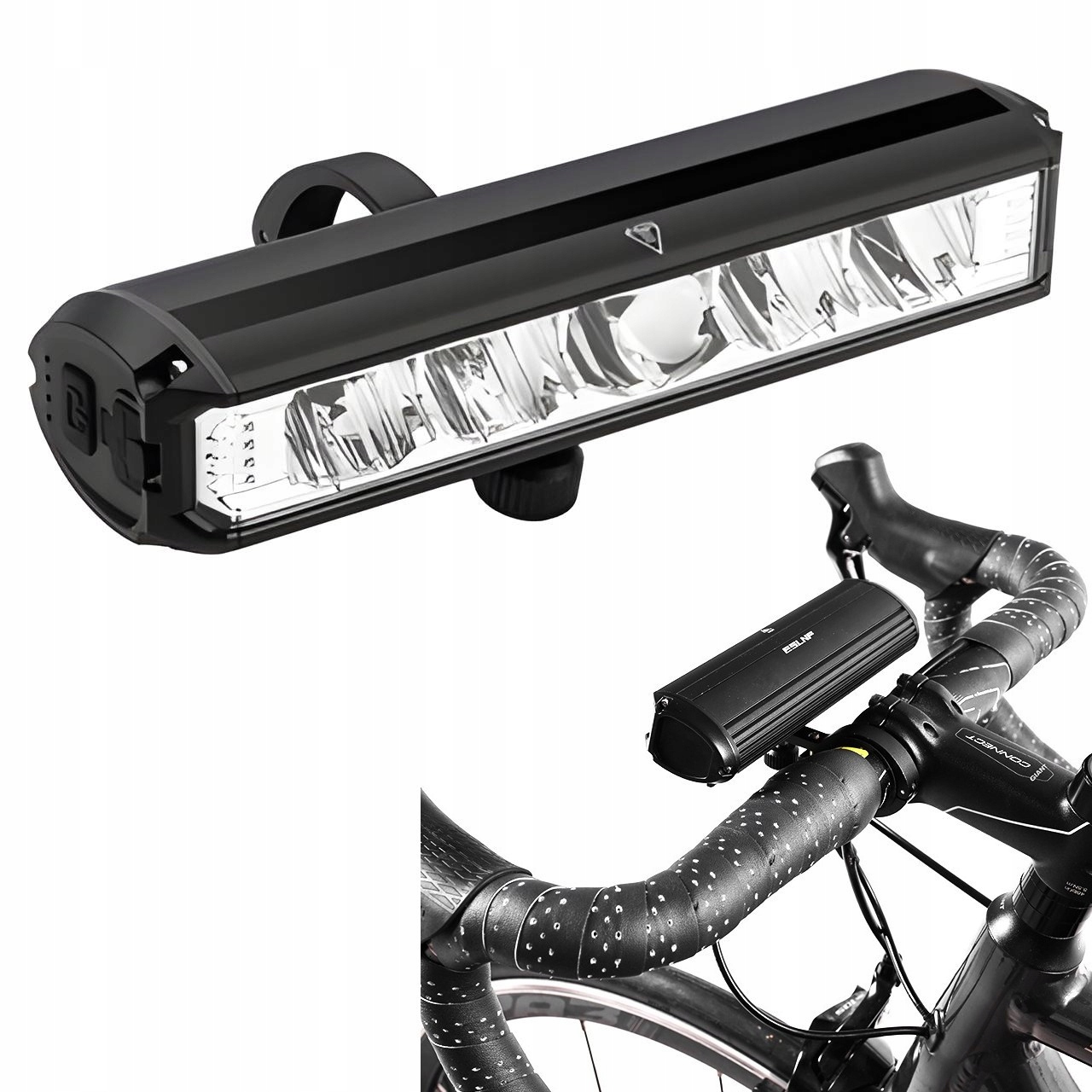 Výkonná Led Přední Cyklistická Lampa S Powerbankou 8000 Mah 3250 Lumenů
