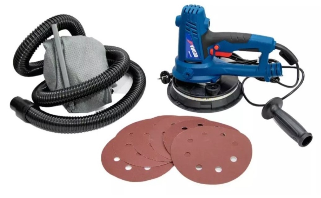 DEDRA SZLIFIERKA GIPSU GŁADZI TYNKÓW LED 750W