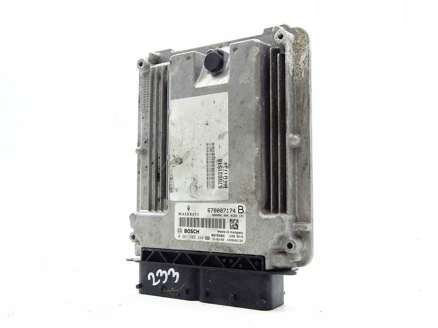 computer control unit of the engine ECU MASERATI GHIBLI III M157 3.0D 670007174B