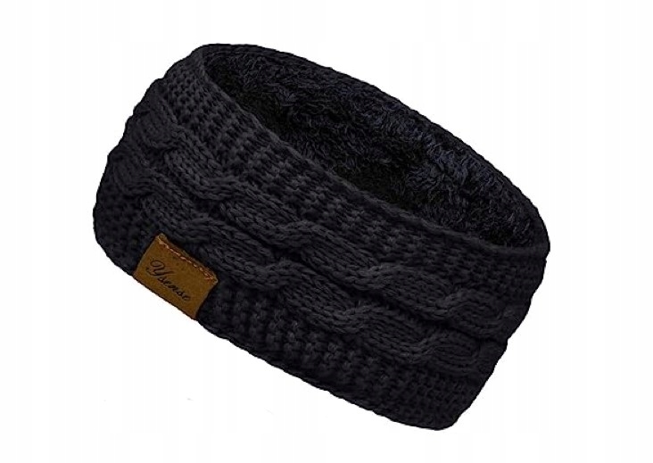 ZESTAW OPASEK NA GŁOWĘ NA ZIMĘ POLAR ELASTYCZNA Marka inna