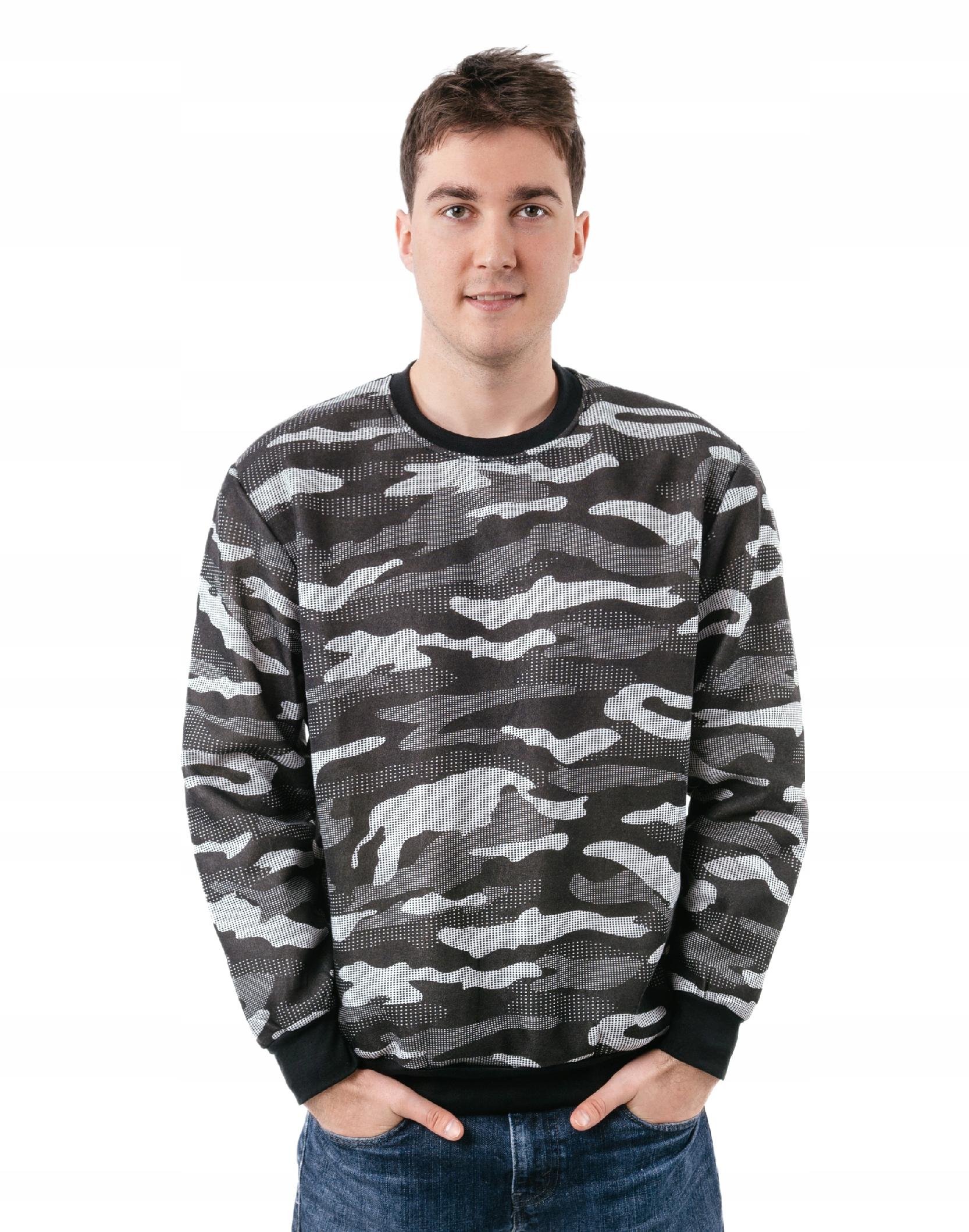 

Bluza Męska Moro Dresowa Bawełniana 2296-01 r L