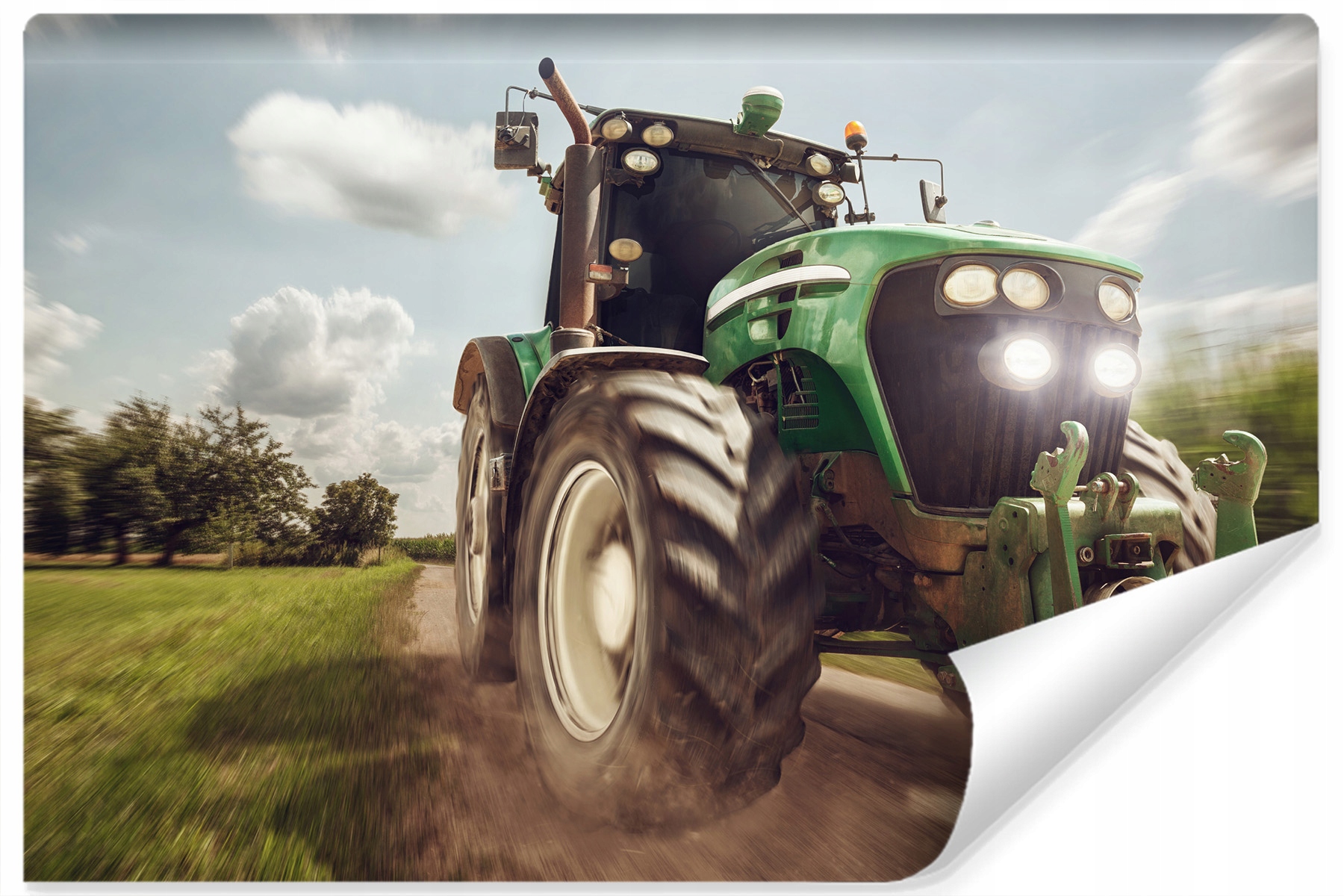 

Fototapeta dla Młodzieży Traktor Pole 3D 180x120