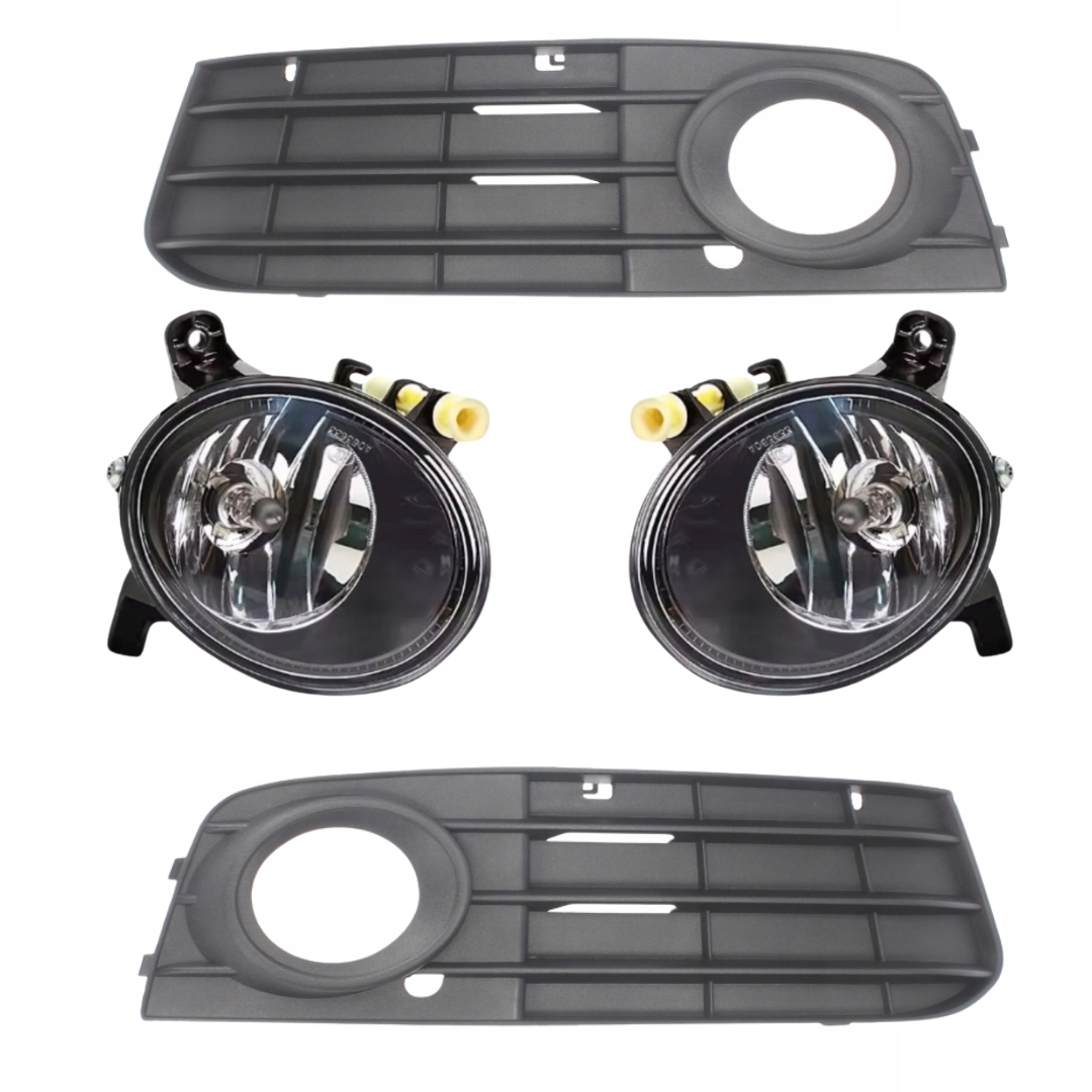 Audi A4 B8 Atrapa Mřížky Halogenu Halogeny Mlhové Lampy Pravá Levá