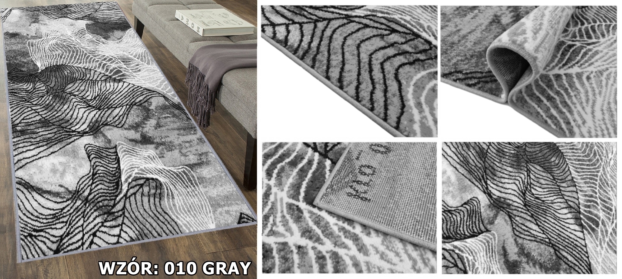 CHODNIKI NA METRY OBSZYTE MIĘKKIE SZER. 120CM NOWOCZESNE RÓŻNE MODNE WZORY Marka inna