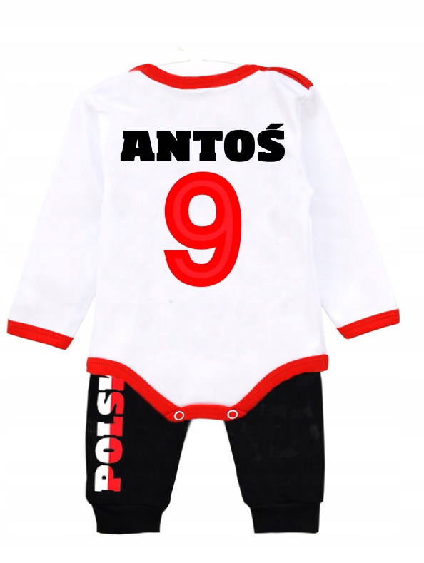 Komplet KIBIC POLSKA DWUSTRONNY NADRUK IMIĘ r.86 Rozmiar 86