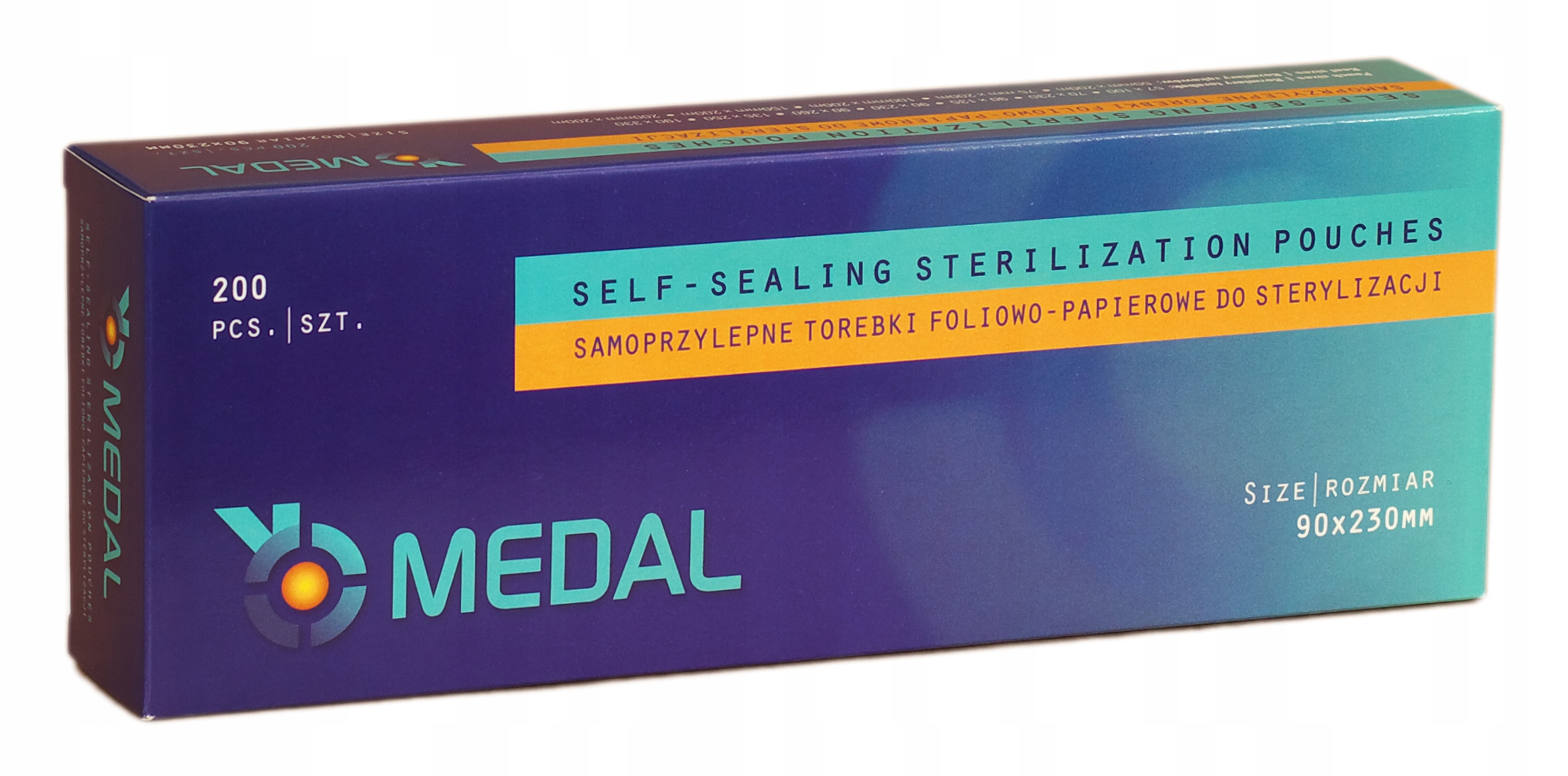 

Torebki pakiety do sterylizacji 90x230 mm /200szt