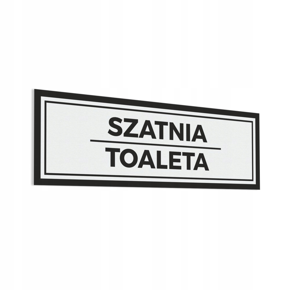 

Naklejka na drzwi Szatnia Toaleta 10x30