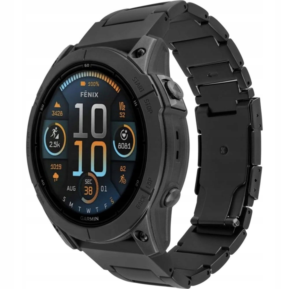 Pásik Fixed pre inteligentné hodinky Garmin QuickFit 26 mm, titánový náramok na ruku