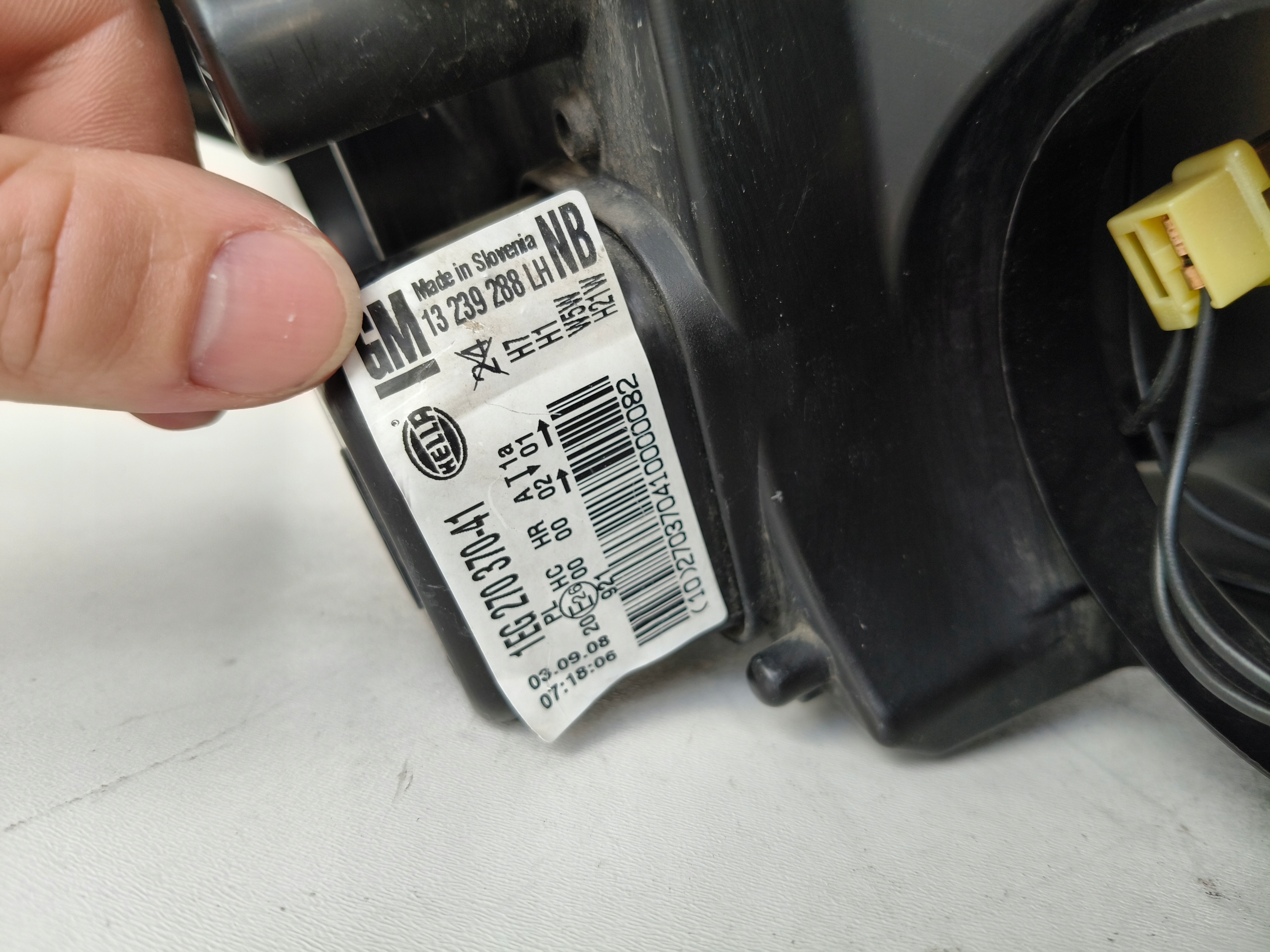 light left REFLEKTOR OPEL ASTRA III 3 H 07-09 LIFT