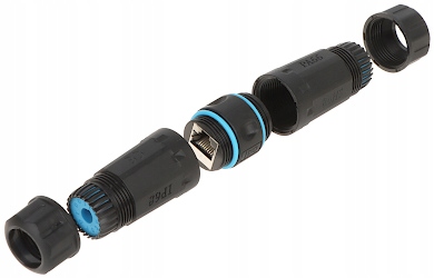 Puszka Połączeniowa Hermetyczna IP68 RJ45 kat. 6 Mufa Przelotowa RJ-45