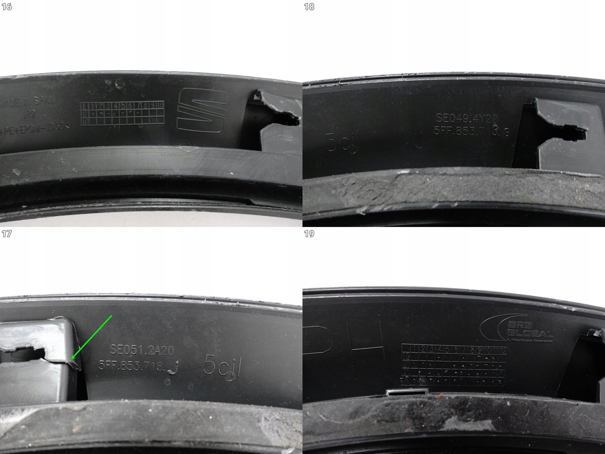 CUPRA FORMENTOR 5FF 20- moulding cover cap for fender right front