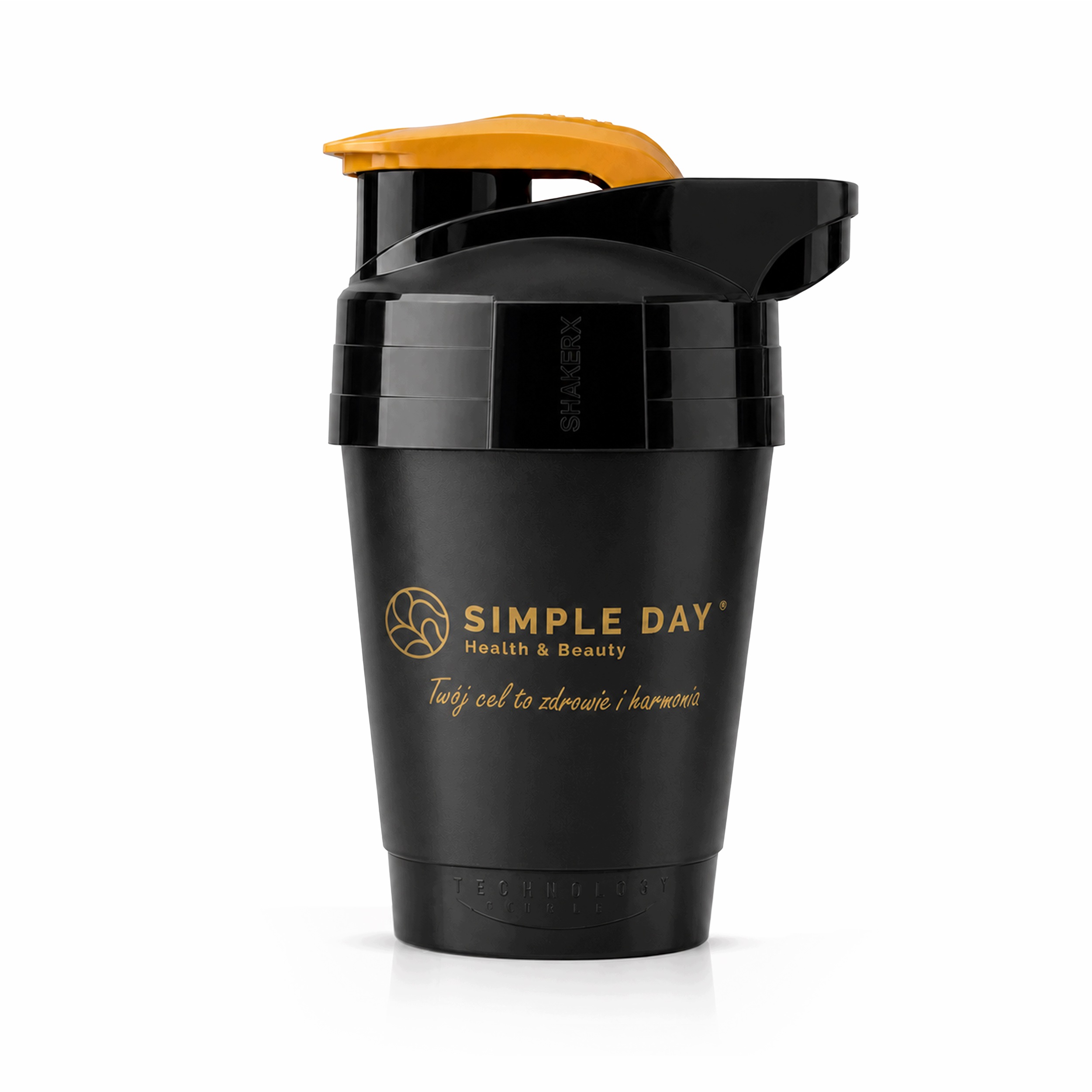 Shaker do białka koktajli kolagenu Bpa Free i Certyfikat Pzh czarny 400ml
