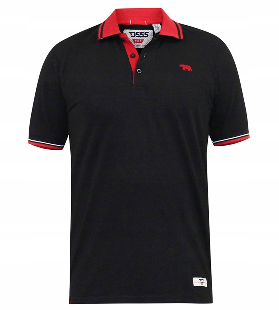 Duke Velké Velikosti Polokošile Černé 3XL obvod 148 cm