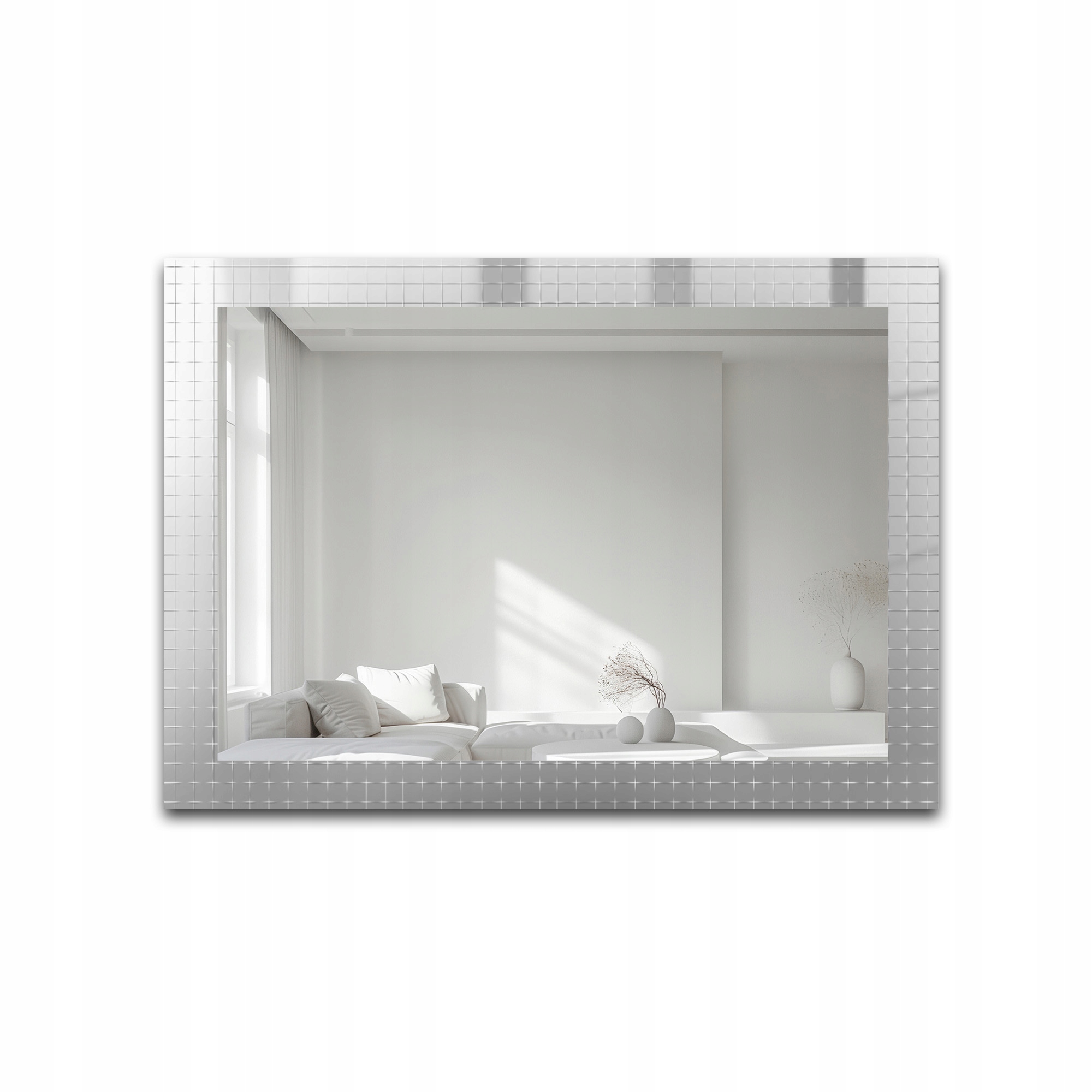 Zrcadlo obdélníkové Luxora Eterion na ornamentálním skle 140x70 cm