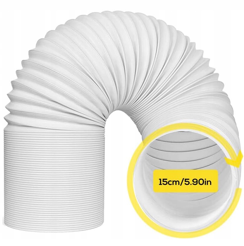 WĄŻ WYDECHOWY KLIMATYZACJI RURA DO KLIMATYZATORA PRZENOŚNEGO 15CM 1.5M Marka bez marki