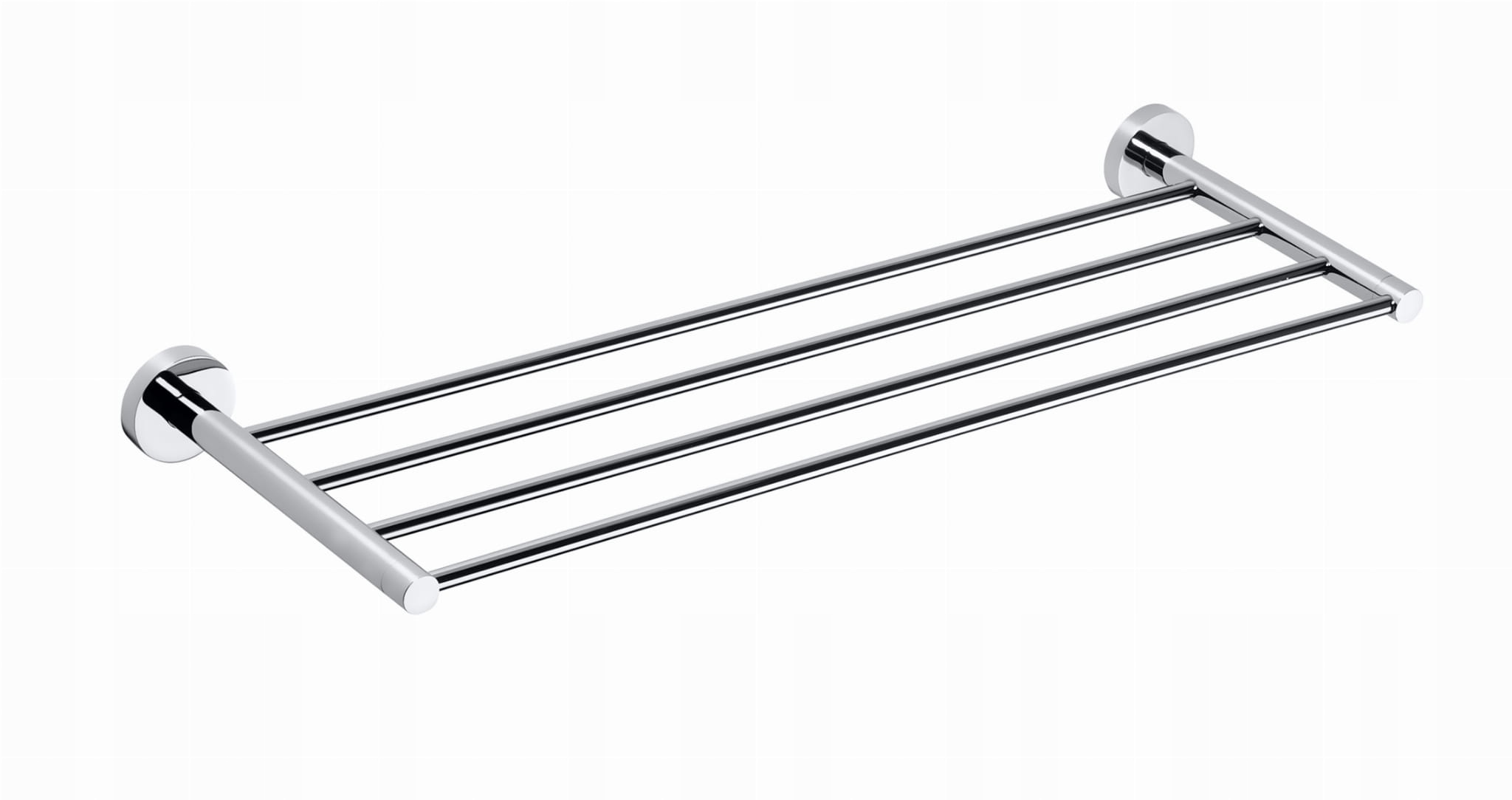 X-round E polička na uteráky 600 mm, chróm