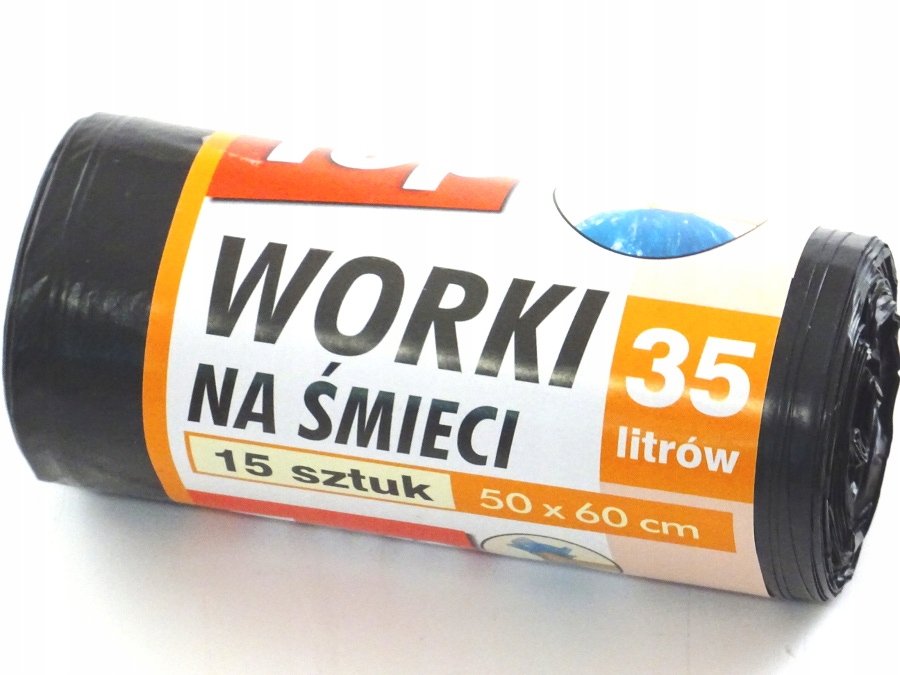 

Mocne worki na śmieci 50x60 cm 35 l.
