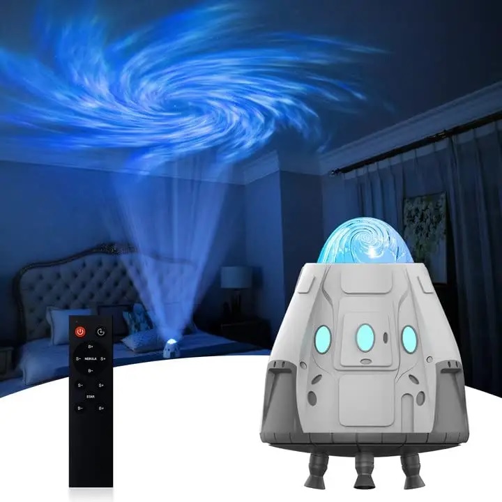 PROJEKTOR GWIAZD LAMPKA NOCNA RZUTNIK LED DO SYPIALNI DLA DZIECI NA PREZENT Średnica/szerokość klosza 6 cm