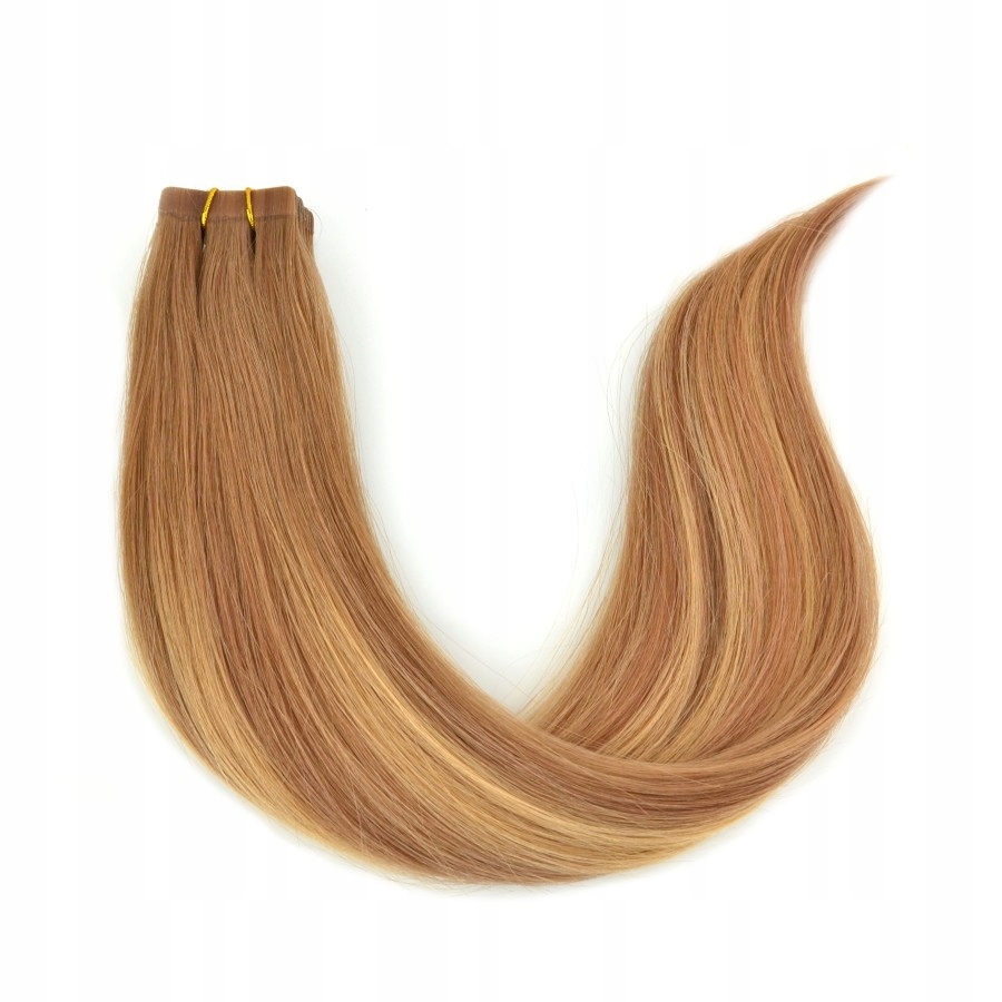 WŁOSY NATURALNE PREMIUM PASMO 40cm TAPE ON CARAMEL