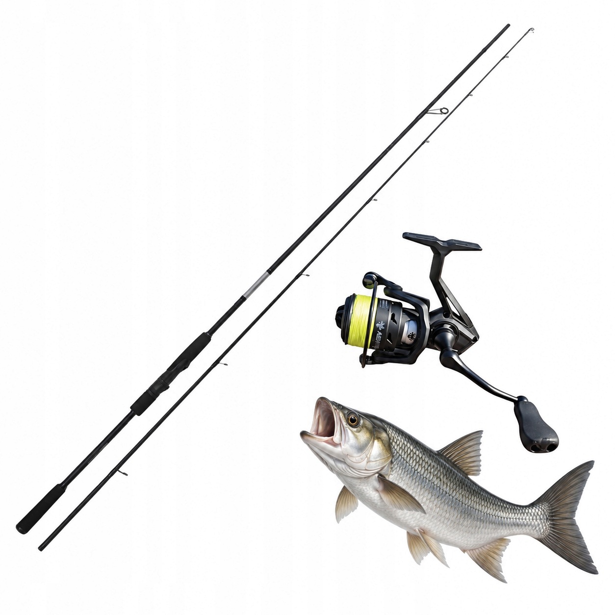 Zestaw Kraken Black Pearl Wędka 2,74m 10-40g Kołowrotek 4000+PLECIONKA 9X