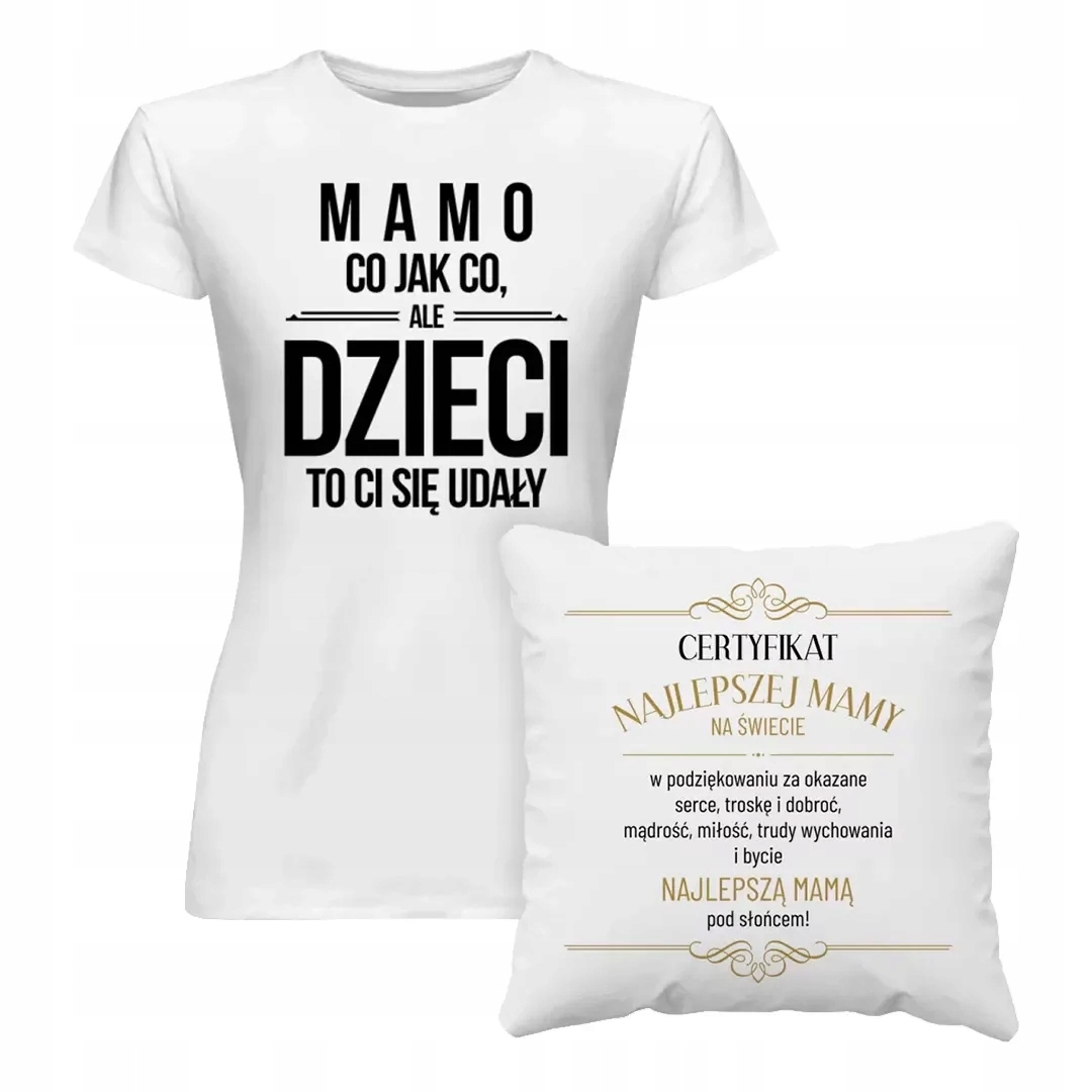 

Zestaw Dzień Matki Koszulka Poduszka Mama