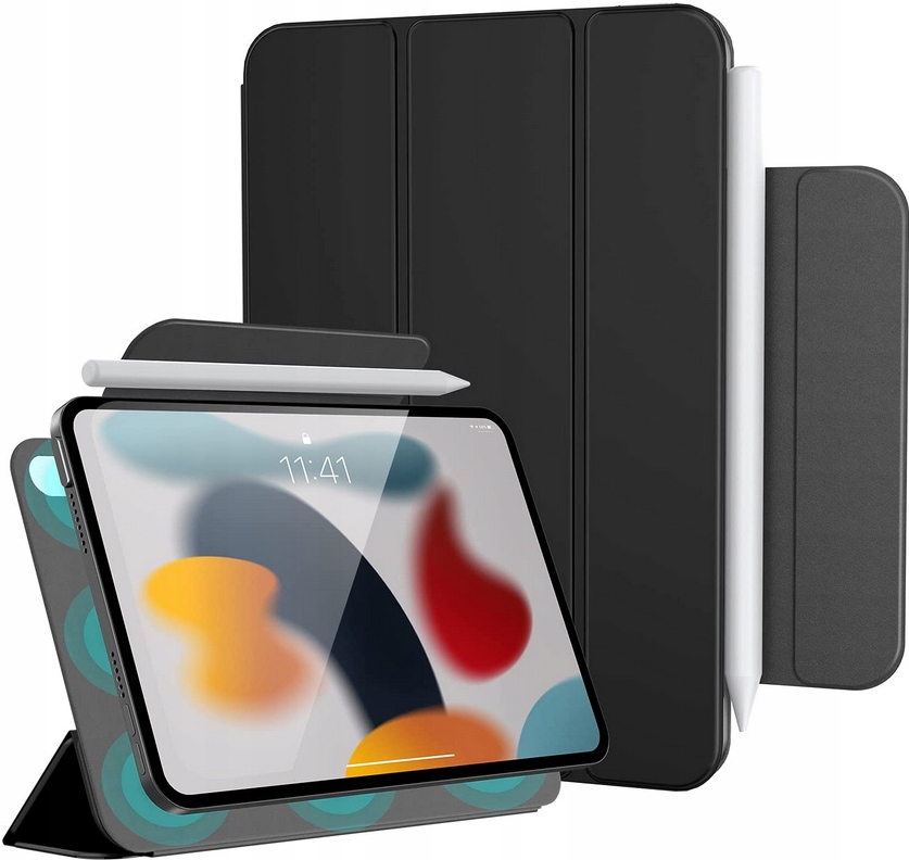 

Etui Pokrowiec magnet do Ipad Mini 6 czarny (2a)