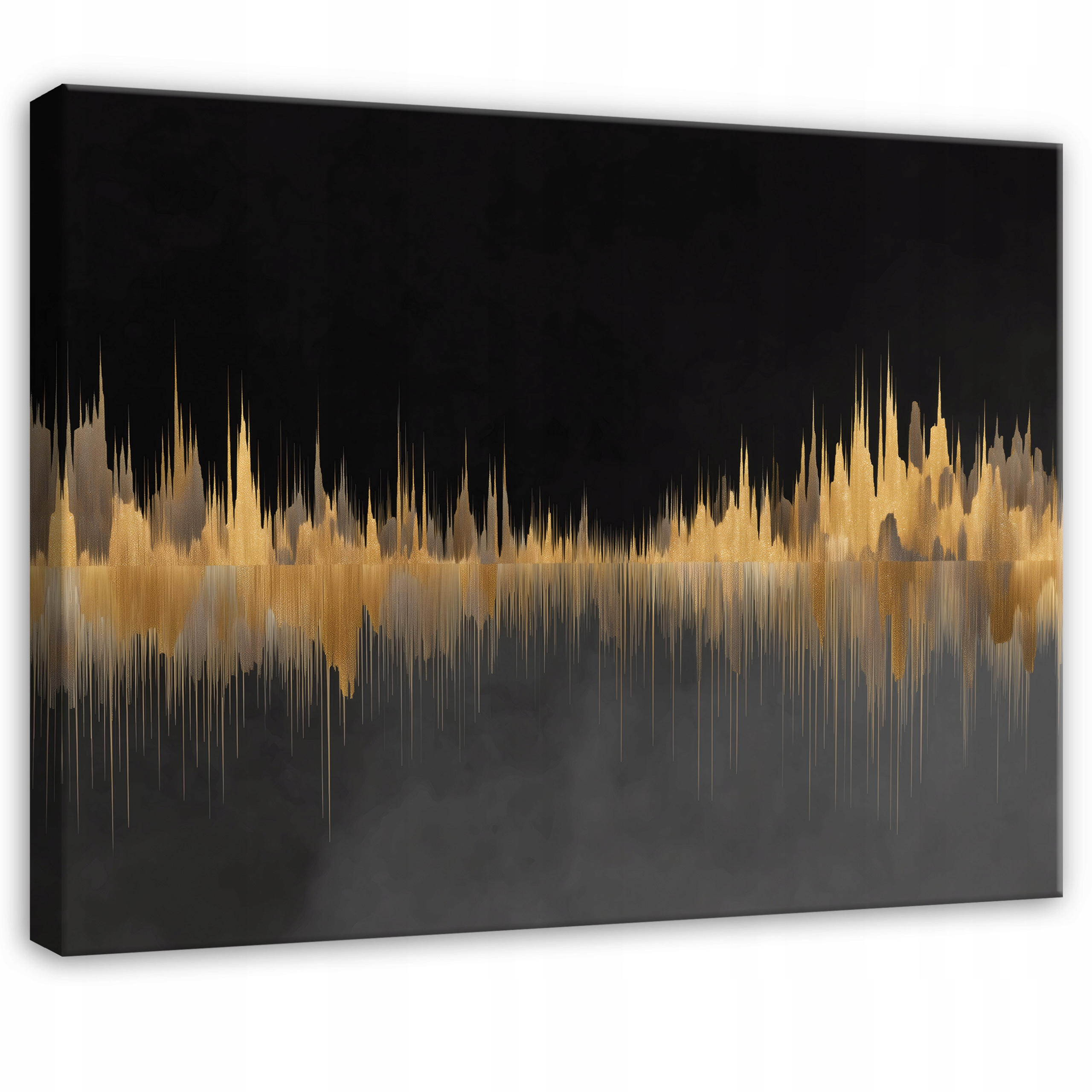 Obraz Abstrakce Zlatý Glamour Do Ložnice Obývacího Pokoje Kuchyně Na Plátně 120x80