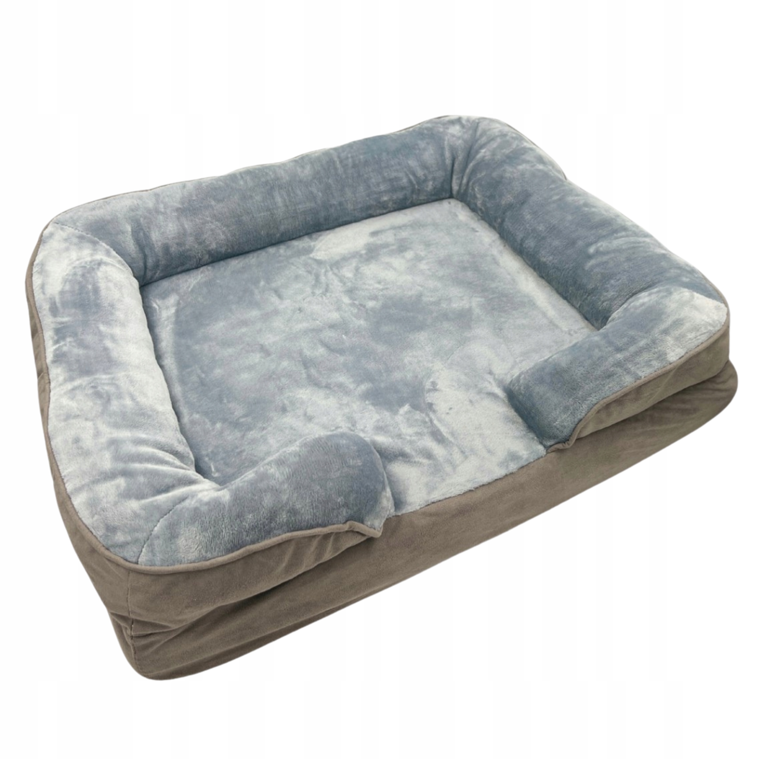 Legowisko Dla Psa Kota Kanapa Sofa Posłanie Materac z Wypustkami Szare 9-1