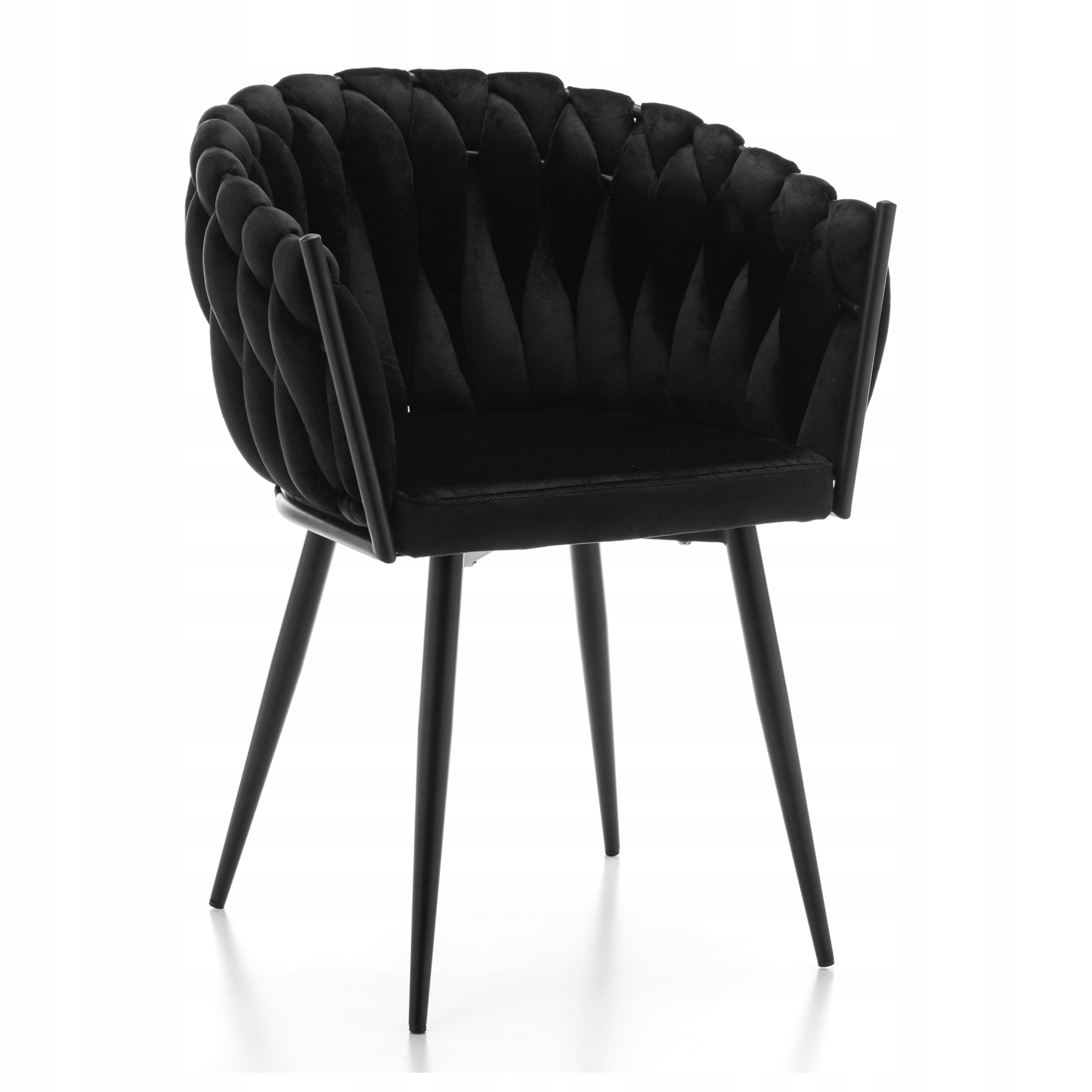 Čalouněné Pletené Křeslo Glamour Salon Velurové Moderní Latina