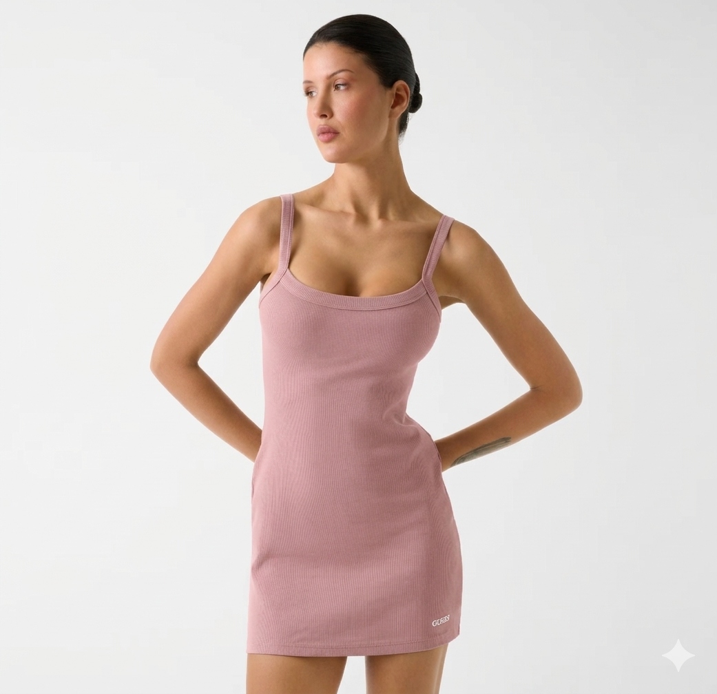 Dámské šaty Guess stella rib short dress