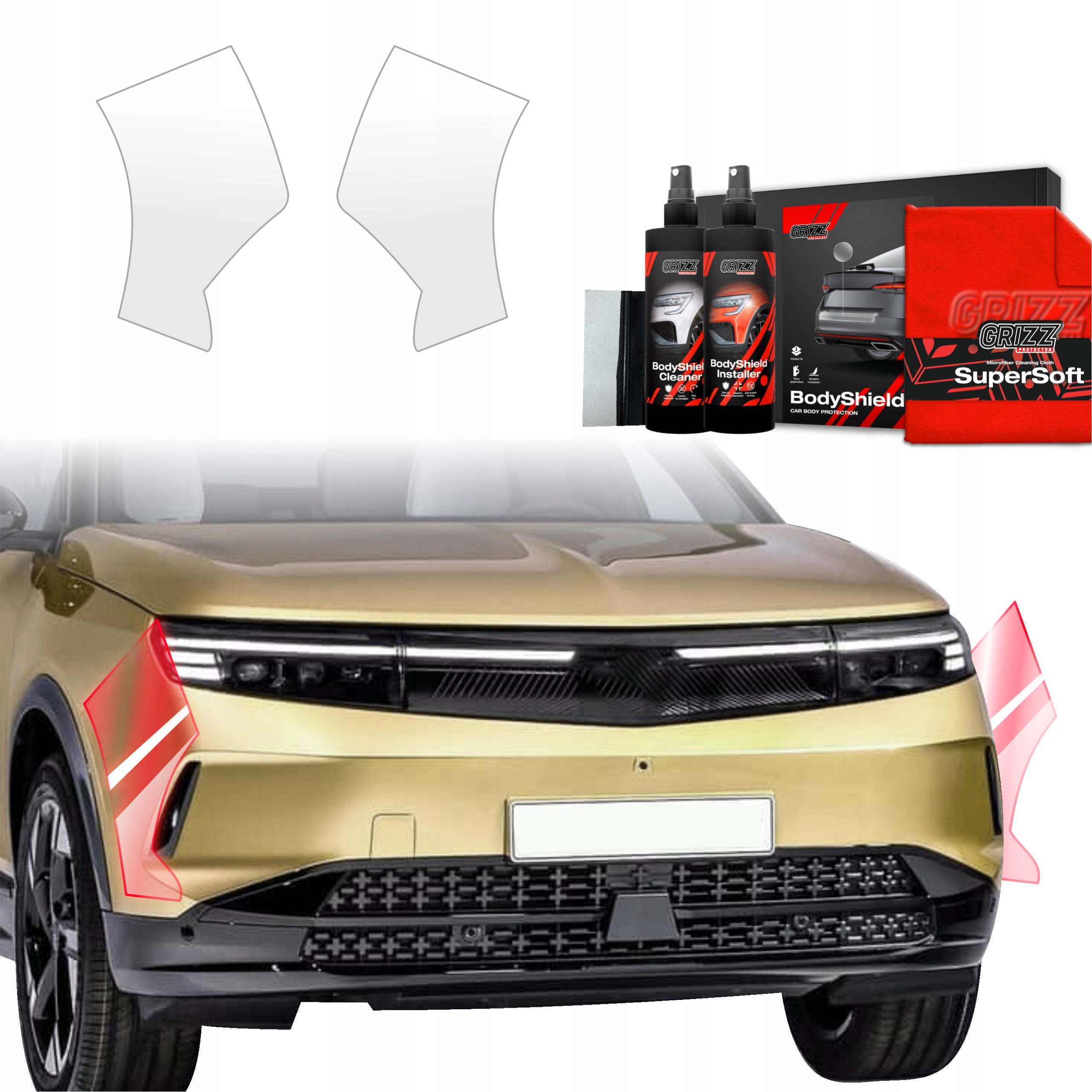 2v1 Fólie na nárazník Ppf pro Opel Grandland (2025) Grizz