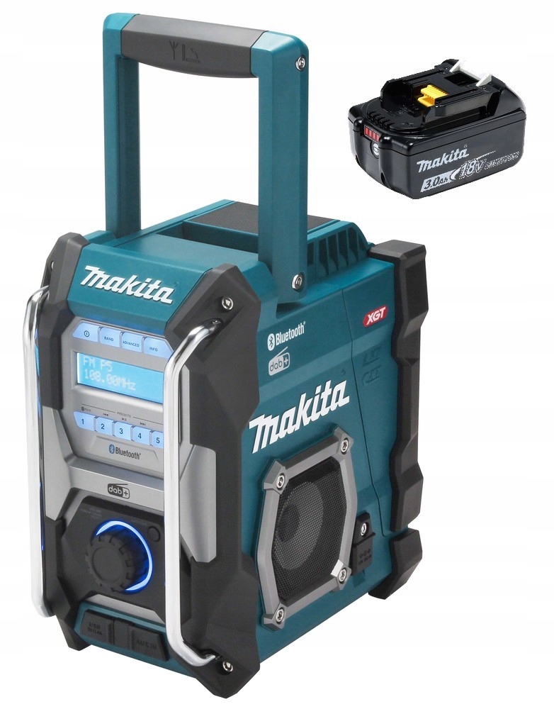 Makita Radio Budowlane Bluetooth Fm Dab+ 18V 1x3Ah BL1830 MR004G