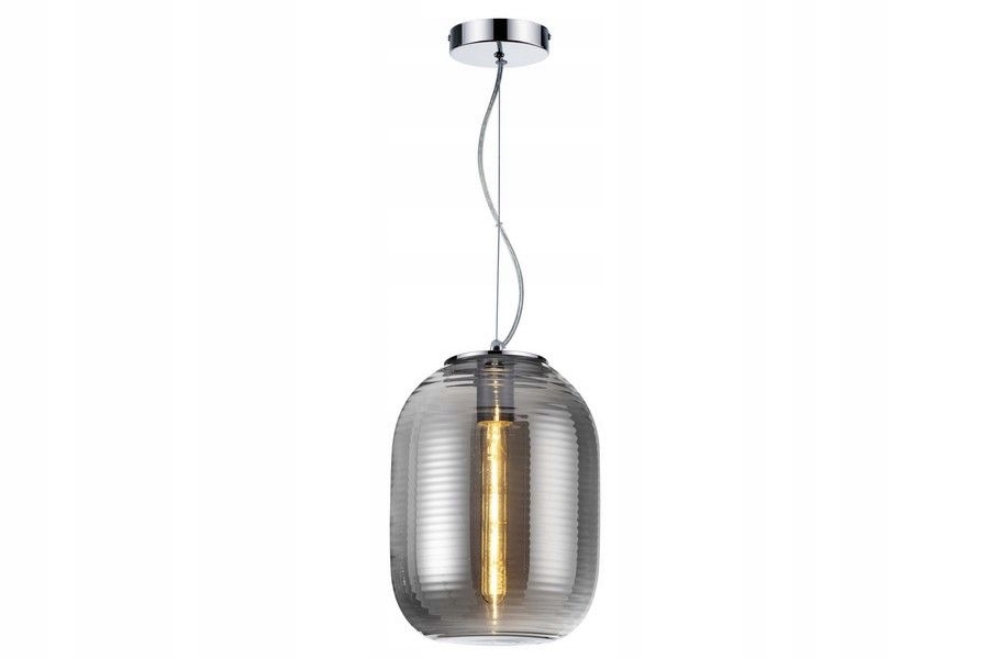 Chromované sklo lampy Emily do ložnice nad postel