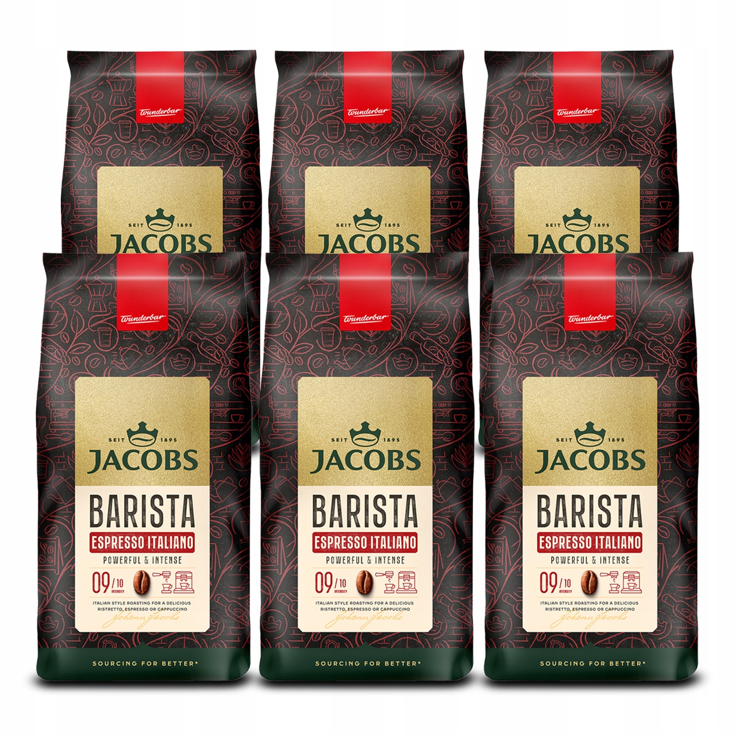 Kawa ziarnista Jacobs Barista Espresso Italiano 6x 1kg