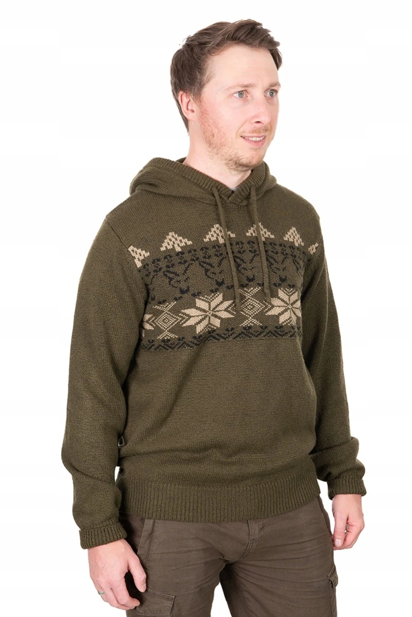 Fox Christmas Hoody Khaki size S