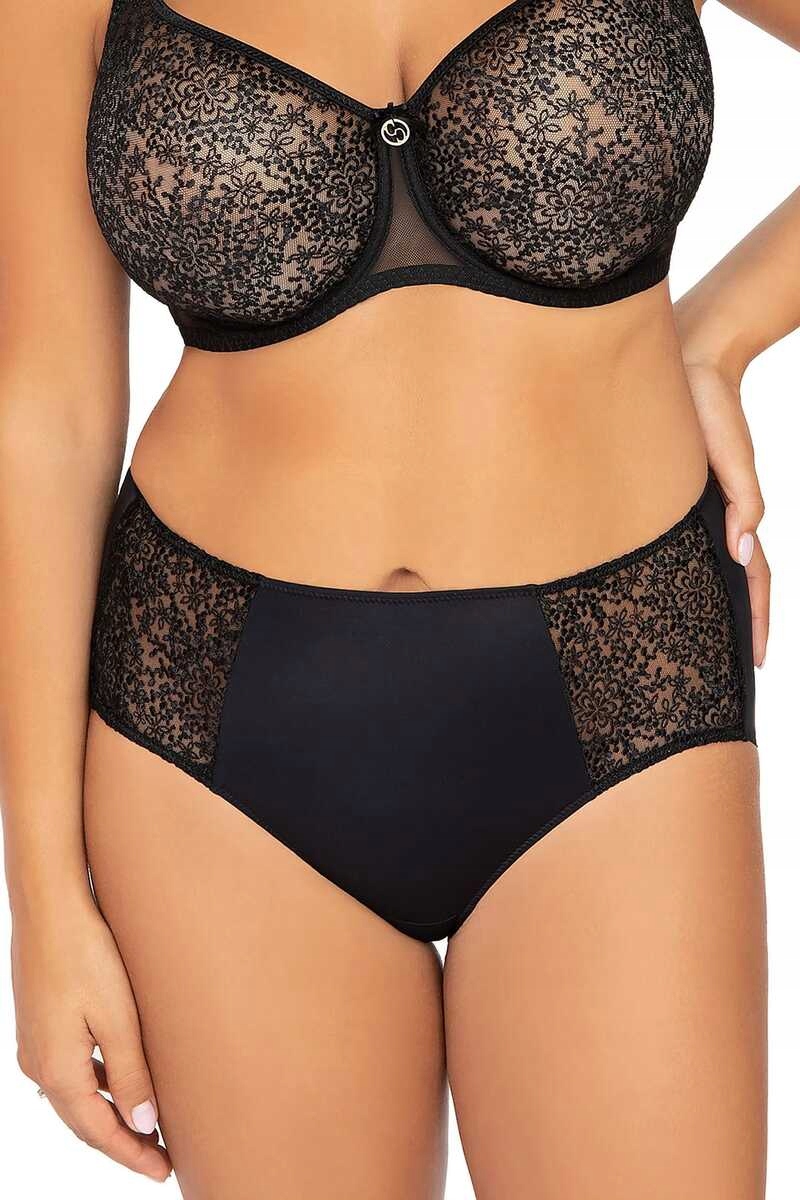 Corin Kalhotky dámské vyšívací kalhotky Gisele 03725 černé L