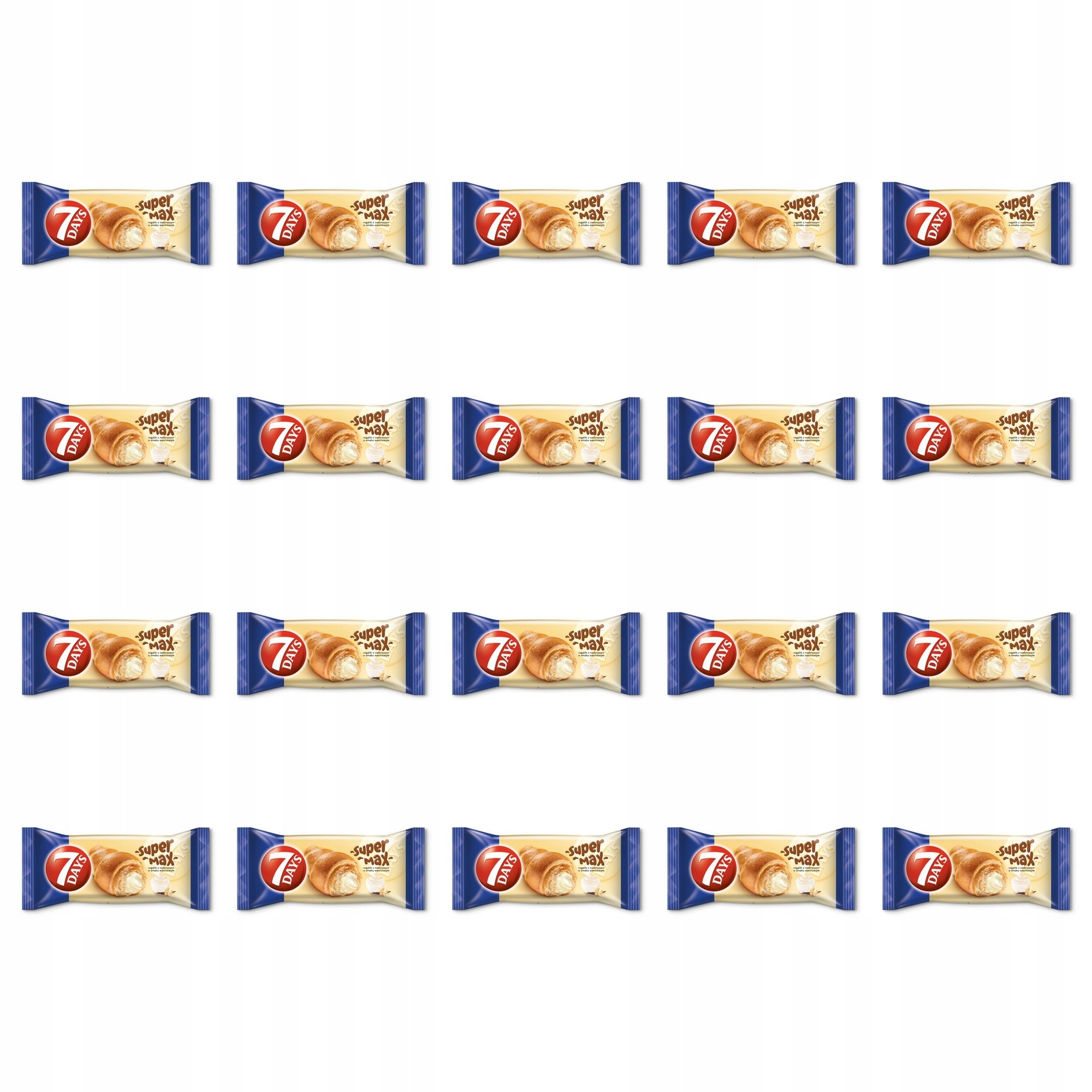 20x 110g 7DAYS Max rogalik smak waniliowy Karton