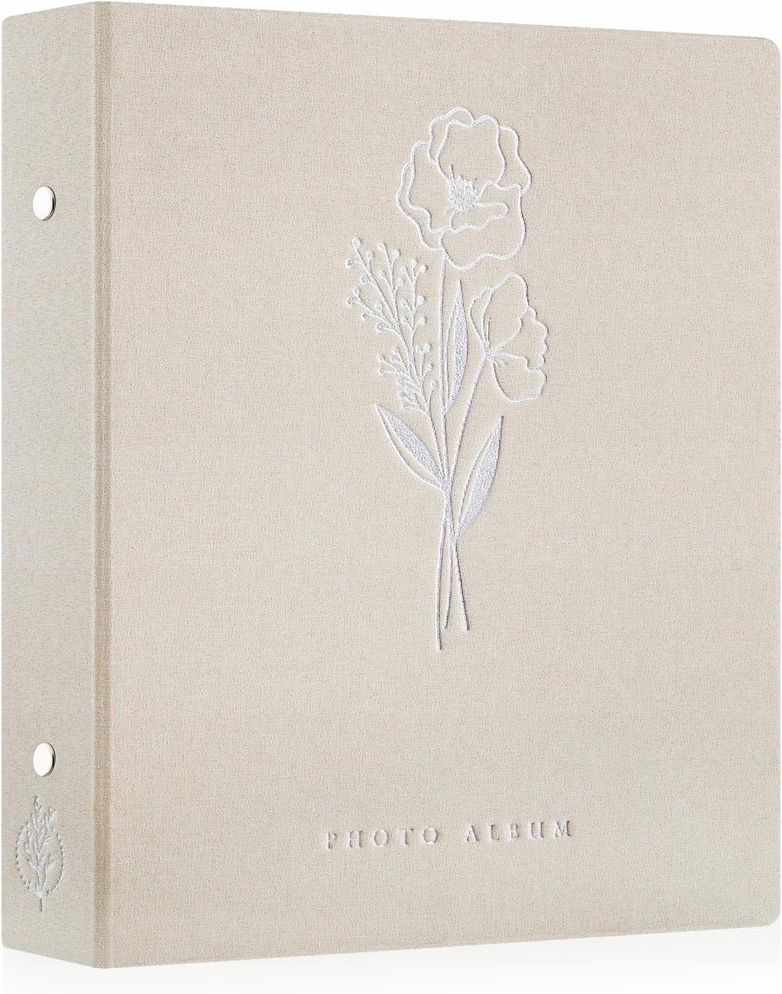 ALBUM NA 400 ZDJĘĆ 11,5x15 RÓŻOWY LEN ELEGANCKI PREZENT