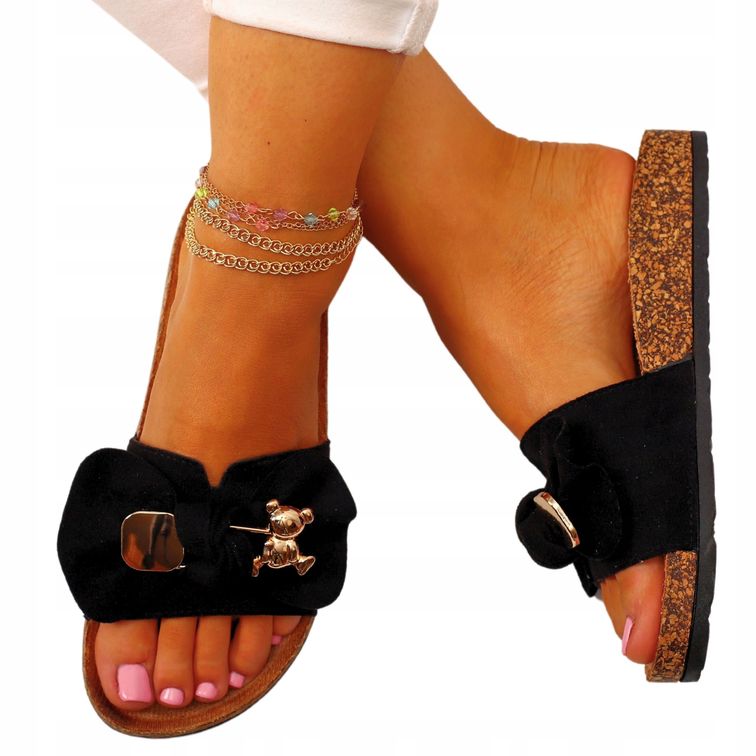 KLAPKI DAMSKIE NA LATO MODNE STYLOWE LEKKIE